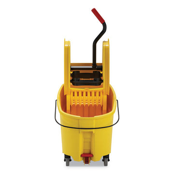 Rubbermaid® Commercial Wavebrake 2.0 Bucket-wringer Combos, Down-press, 44 Qt, Plastic, Yellow freeshipping - TVN Wholesale